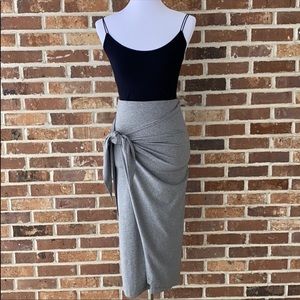 aritzia babaton sarong skirt gray